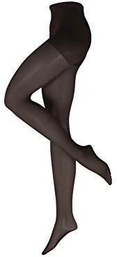 Nur Die Goodbye Laufmaschen Shape 20 DEN Shaping-Strumpfhose verhindert Laufmaschen transparente matte Feinstrumpfhose breiter Komfortbund Damen, schwarz, L