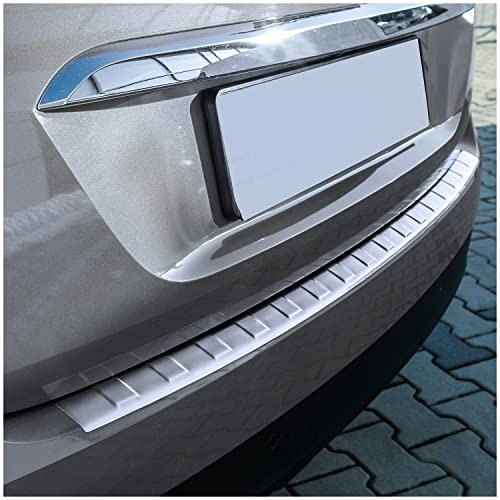 teileplus24 L607 Ladekantenschutz V2A Edelstahl kompatibel mit Renault Scénic 4 2016- Abkantung, Farbe:Silber gebürstet