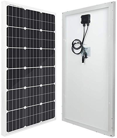 Eco Worthy Tragbare 200 Watt (2 Stück 100 Watt) 18 Volt monokristaline Solarpanels 12 V Batterie für Wohnmobil, Boot, Wohnmobil
