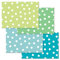 corpus delicti Papier-Tischsets vom Abreißblock mit Punkten – Polka Aqua