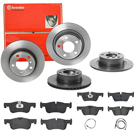 Bremsen Set Bremsscheiben Bremsbeläge Brembo vorne hinten für für BMW 1 F20 F21 2 F23
