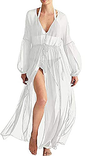 Tyidalin Kimono Cardigan Donna Estivo Maxi Lungo Copricostumi Spiaggia Elegante Tunica Copribikini Parei Leggero Boho, Colore 09