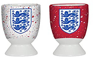 FOCO World Cup Euros Football England Fan Paint Splatter Egg Cup Holders