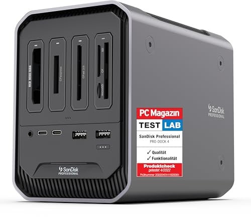 SanDisk® PROFESSIONAL PRO-DOCK 4 Dockingstation mit 4 Einschüben