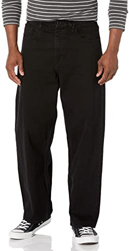 Volcom Herren Billow Denim Hose, schwarz, 32