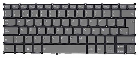 IOIUSKKU Dispositivo de Entrada de Teclado para portátil, Piezas de reparación Toetsenbord de Escritura fluida con reemplazo retroiluminado para Lenovo ideapad S540-14