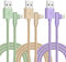 iPhone Charger,3 Pack 6FT Lightning Cable [Apple MFi Certified] iPhone Fast Charging Cable 90 Degree Nylon Braided Cord Compatible with iPhone 14/13/12/11 Pro Max/XS MAX/XR/XS/X/8/7/Plus/iPad