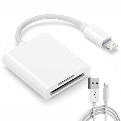 Lettore Schede SD/TF,SZBJSMF Adattatore Lettore SD/TF per IPhone/IPad,Può Leggere e Caricare allo Stesso Tempo, Plug and Play Plug Nessuna app richiesta