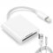 Lettore Schede SD/TF,SZBJSMF Adattatore Lettore SD/TF per IPhone/IPad,Può Leggere e Caricare allo Stesso Tempo, Plug and Play Plug Nessuna app richiesta