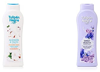 Gel de Baño Algodón y Talco, 650 Mililitros & Gel de Baño Sweet Violeta 650 ml