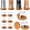32 Pcs Chair Leg Floor Protectors Furniture Pads Floor Protectors for Hardwood Floors Medium Chair Sliders Silicone Covers with Stronger Felt Pads Clear Small (Fit:20.1-30mm)