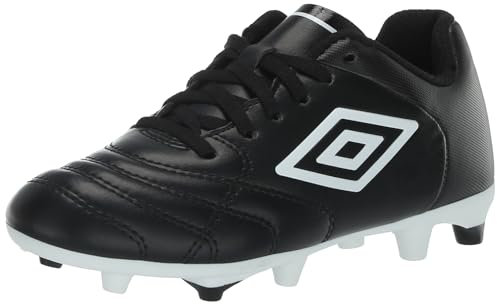 Umbro Zapatos de fútbol Classico11 Fg Jr. para niño, Negro/Blanco, 30 EU
