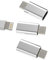 Kefiany Adaptador Lightning Hembra a Micro USB Macho (3 Pack) Cable de Carga para iPhone a Android, Set de Conectores y Accesorios de Fuente de Alimentación