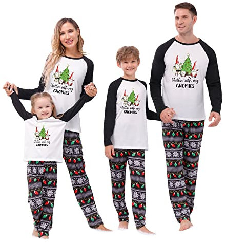 Set Di Pigiami Natalizi Pigiama Coppia Fidanzati Coordinati Sleepwear Nightwear Merry Christmas Pigiama Invernale Felpa Senza Cappuccio + Pantaloni Larghi Natalizia Pigiama Pile Donna Invernale
