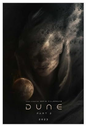 SPERKY Dune – Filmposter auf Leinwand, Poster, Wandkunst, Dekor, Bild, Gemälde für Wohnzimmer, Schlafzimmer, Dekoration, ungerahmt, 30 x 45 cm
