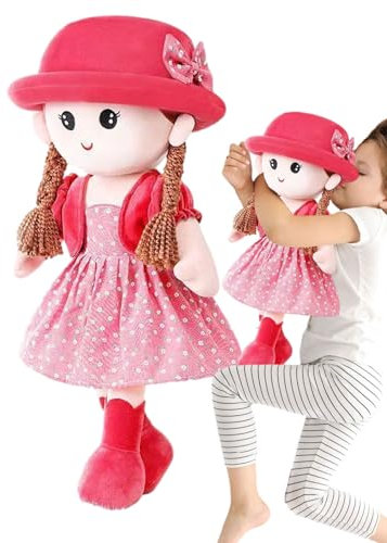 Poupées de Chiffon pour Filles | Little Sweet Hearts Jouet interactif en Peluche pour Fille | Belle, Jouet habillé de poupées de Chiffon en Peluche 35 cm pour Filles, bébés