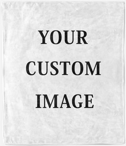 ANHOPE Personalisierte Überwurfdecke mit Foto/Text/Logo, Wald, wilde Arten, Pilzdruck, für alle Jahreszeiten, individuelle Decke für Kinder, Erwachsene, Familienbett, Sofa, Couch, Geburtstag, Hochzeit