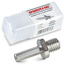 WERHE® Adapter M14 auf Sechskantschaft – Passend zum Akkuschrauber oder Bohrmaschine – für Diamant Lochsäge.