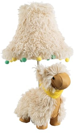 Happy Lamps Alma das Alpaka LED-Tischlampe Kinderzimmer 48 cm | handgefertigt, kindersicher, ideal fürs Kinderzimmer, Geschenkidee