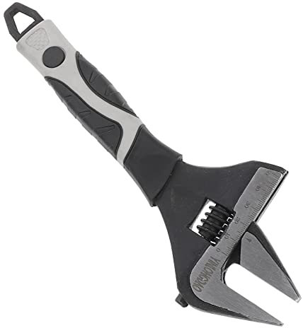 SOESFOUFU Verstellbarer Schraubenschlüssel mit 6-Zoll-Öffnung für Toilettensitz Beckenschlüssel Chrom-Vanadium-Legierung professionelles Sanitärwerkzeug