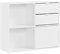 mokebo Aktenregal oder Raumteiler Regal in Weiß 'Der Verstauer', Holzregal mit Schubladen & Fächern, Bücherregal o. Würfelregal fürs Büro, auch als Regal fürs Kinderzimmer in 88x75x35 (B/H/T in cm)
