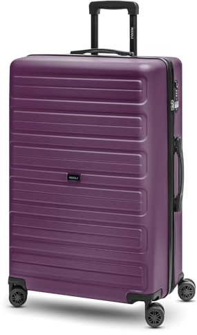 REDOLZ Essentials 08 articolo, Viola, Koffer L (75 cm), Trolley rigido con ruote girevoli