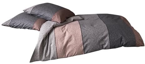 Traumschlaf Feinflanell Bettwäsche Kansas Rose 1 Bettbezug 135 x 200 cm + 1 Kissenbezug 80 x 80 cm