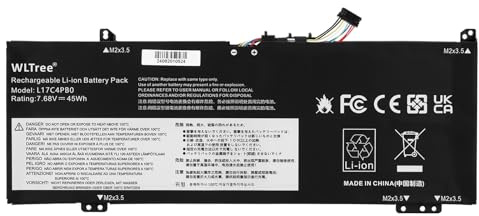 WLTree L17C4PB0 Laptop Akku für Lenovo Yoga 530-14IKB 530-14ARR IdeaPad 6-14ARR 6-14IKB IdeaPad 530S-14IKB 530S-14ARR 530S-15IKB L17C4PB0 L17C4PB2 L17M4PB0 5B10Q16066 5B10Q16067 5B10Q22883 Battery