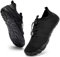 IceUnicorn Barfußschuhe Damen Herren Breite Traillaufschuhe Zehenschuhe Unisex Schwimmschuhe Strandschuhe Aquaschuhe(3027Schwarzer, 43EU)