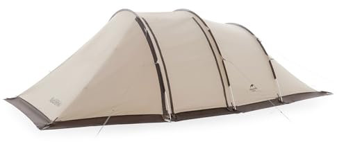 Naturehike Camping Tent Waterproof Large Tunnel Tent for 4-6 Person Compact Family Tent UV Protection for Backpacking Trekking Garden