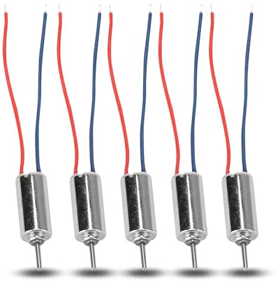 5pcs Mini Motor, Brushless DC Motor, Small DC Motor, DC 4.5V 32250RPM Micro Coreless Motor for Model Toy