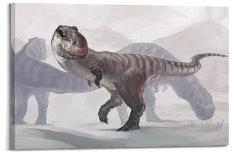 Dinosauria-Tier-Poster, Horden von Tyrannosaurus Rex, prähistorische Dinosaurier, dekoratives Gemälde, Leinwand-Kunstbild, 30 x 45 cm