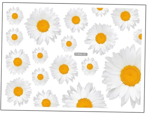 CRILSTYLEO Wandaufkleber Mit Blumenmuster – Wandaufkleber Für Das Wohnzimmer Abnehmbare Selbstklebende Aufkleber Für Blumenzimmer Dekoratives Zubehör