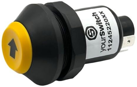 yourSwitch 11245220XX Druckschalter ohne Arretierung: Heben - Senken unter anderem kompatibel mit Same Deutz Fahr 01177155 Massey Ferguson 3383946M1 AGCO Fendt G395.860.100.010 Case 1964848C1