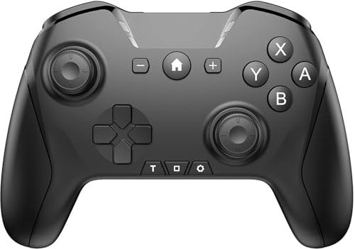 Ligame Switch Pro Controller, Bluetooth Wireless Gamepad for Switch/Lite/OLED, Windows, Android, iOS And TV, Support to Programming/Turbo/Motion/Macros 6-Axis/Wake-up Functions, Black