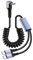 Fcnjsao 66W USB C Auto Ladekabel USB C Kabel für Daten und schnelles Aufladen Ausziehbares Federkabel Fahrzeugelektronik