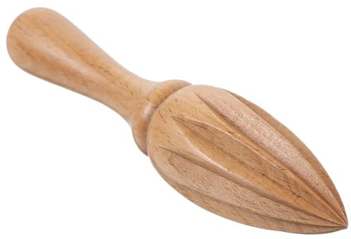 COLLBATH 3pcs Citrus Lemon Juicer Handheld Fruit Squeezer Manual Operated Beech Wood Easy to Clean