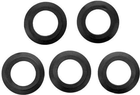 MVPACKEEY 5pcs Black Rubber O-Rings Universal Sink Drain Gasket