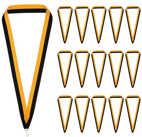 PATIKIL Preisverleihung Halsbänder, Polyester Medaillen Lanyards mit Karabinerhaken Leerpreisband für Wettbewerbe Leistung Sportparty