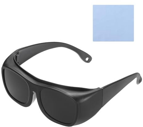 QUARKZMAN Gafas de seguridad para soldadura IR Sombra 8 PPE Gafas protectoras 145x165x52mm Lentes envolventes a prueba de luz LigeroProtección ocular para soldadura
