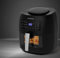 Dictrolux Friggitrice ad aria lt 7,4 con oblò, capacità 7,4,Temperatura regolabile da 80°C a 200°C, 9 programmi di cottura automatici, con timer, 1800 W
