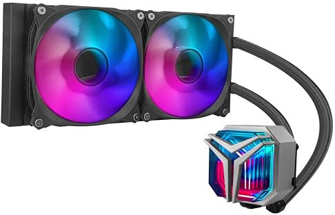 Yeyian Avance Infinity 240 AIO Raffreddamento Liquido 240 mm per CPU con 2 ventole 120 mm, Silenzioso e ad alte prestazioni per PC