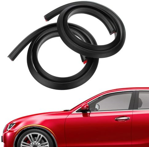 HLTTXS 2 Stück Auto Radlauf Radlaufleisten Schutzleisten für Opel Meriva A B Mokka A B, Rad-Augenbrauenschutz, Kratzfest, Kotflügelverbreiterung,A/Black