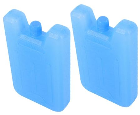 Mipcase 2pcs Air Conditioning Fan Ice Crystal Box Reusable Cooler Ice Packs for Outdoor Picnic Bag Blocks Freezer Packs