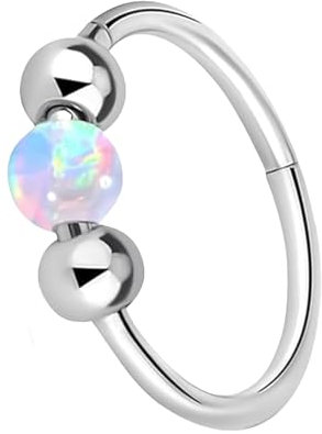 Nasenring,Nasenring Silber,Nasenpiercing Ring,Nasenpiercing Silber 925,Nostril Piercing Ring,Opal Nasenringe FüR Frauen,Nose Ringe FüR Damen,FüR Conch, Rook, Knorpel, Tragus Und Helix Ohrringe