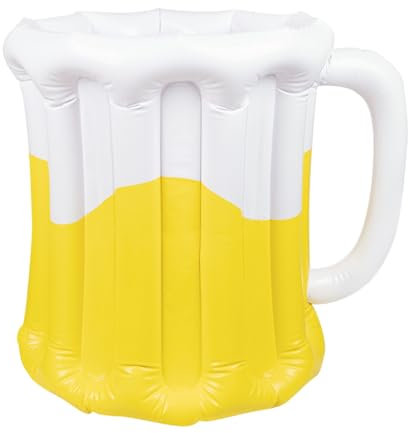 Boland- Opblaasbare bierpul Boccale di Birra Gonfiabile, Multicolore, 46 x 42 cm, 54229