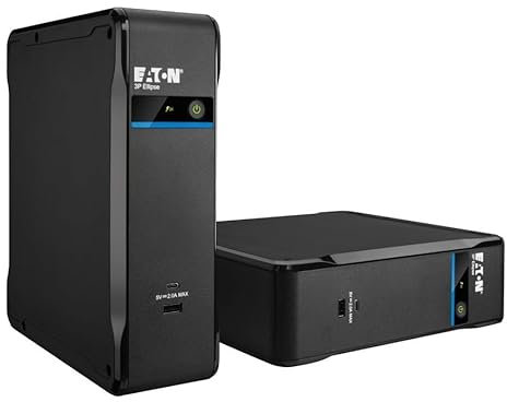 Eaton Ellipse 3P900UI SAI - Off-Line - 900VA / 540W - 4 enchufes IEC (3 con protección de batería y sobretensión, 1 Solo con protección contra sobretensiones) - USB Tipo A y C - Software de Apagado