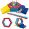 HOMFME Parcours Motricité Bébé, 3 en 1 Jouets d'escalade avec Piscine à Balles, Blocs Mousse & 100 Balles Océaniques, Module Motricité Bébé Housse Imperméable avec Attaches Crochets, pour 1+ Ans