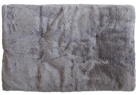 Fuzzy Hundebett, groß, weich, bequem, rutschfest, für Hundekäfige, Schlafsäle, Zuhause, Wohnzimmer, Schlafzimmer, Plüschauflage für kleine, mittelgroße und große Haustiere