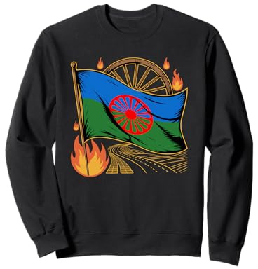 Bandera Gitana romaní del Pueblo romaní Sudadera